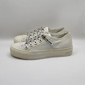 Dior WALK'N'DIOR SNEAKER White Cotton Canvas